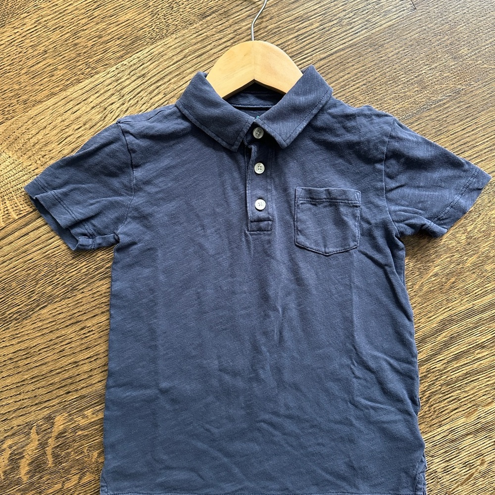 Crewcuts Blue Polo Shirt Classic Design boys size 5